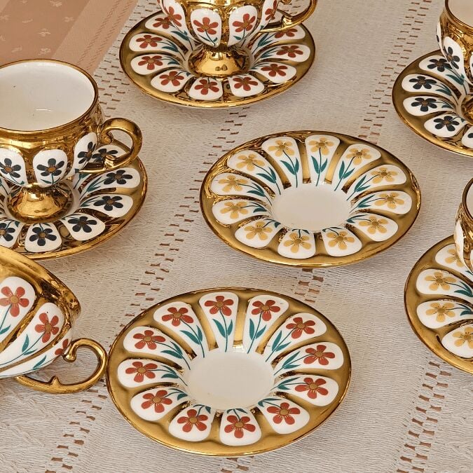 Oscar 6 Kişilik Kahve Fincan Takımı - 90 ml SCT-06177/8