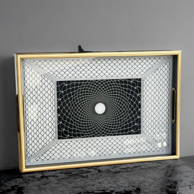 Glore A08-Lara El Geçmeli Tepsi 31x46