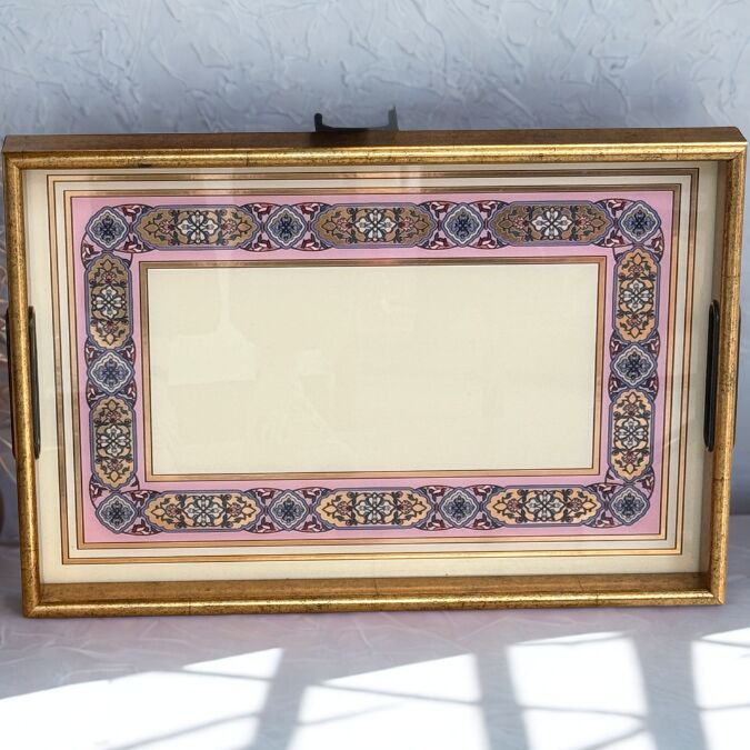 Glore A08- Gisele El Geçmeli Tepsi 31x46