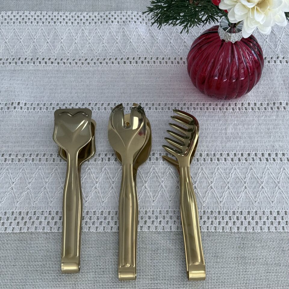 Glore 3'lü Maşa Seti Parlak Altın