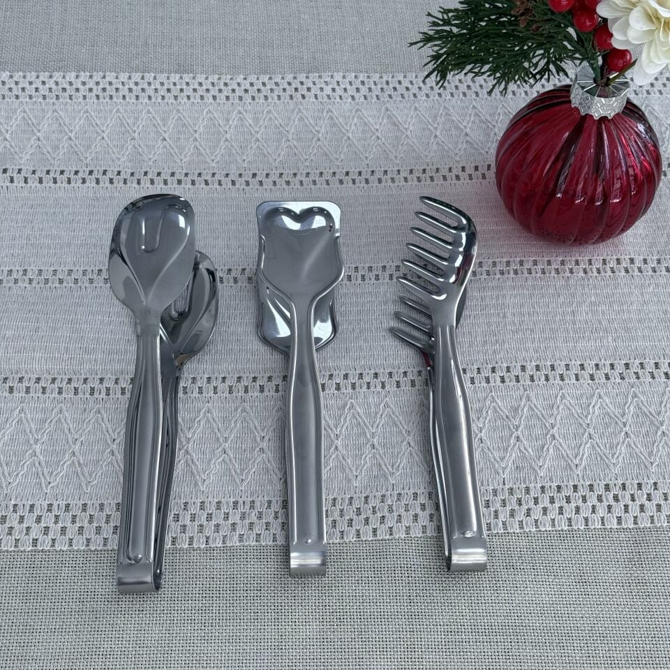 Glore 3'lü Maşa Seti Gümüş