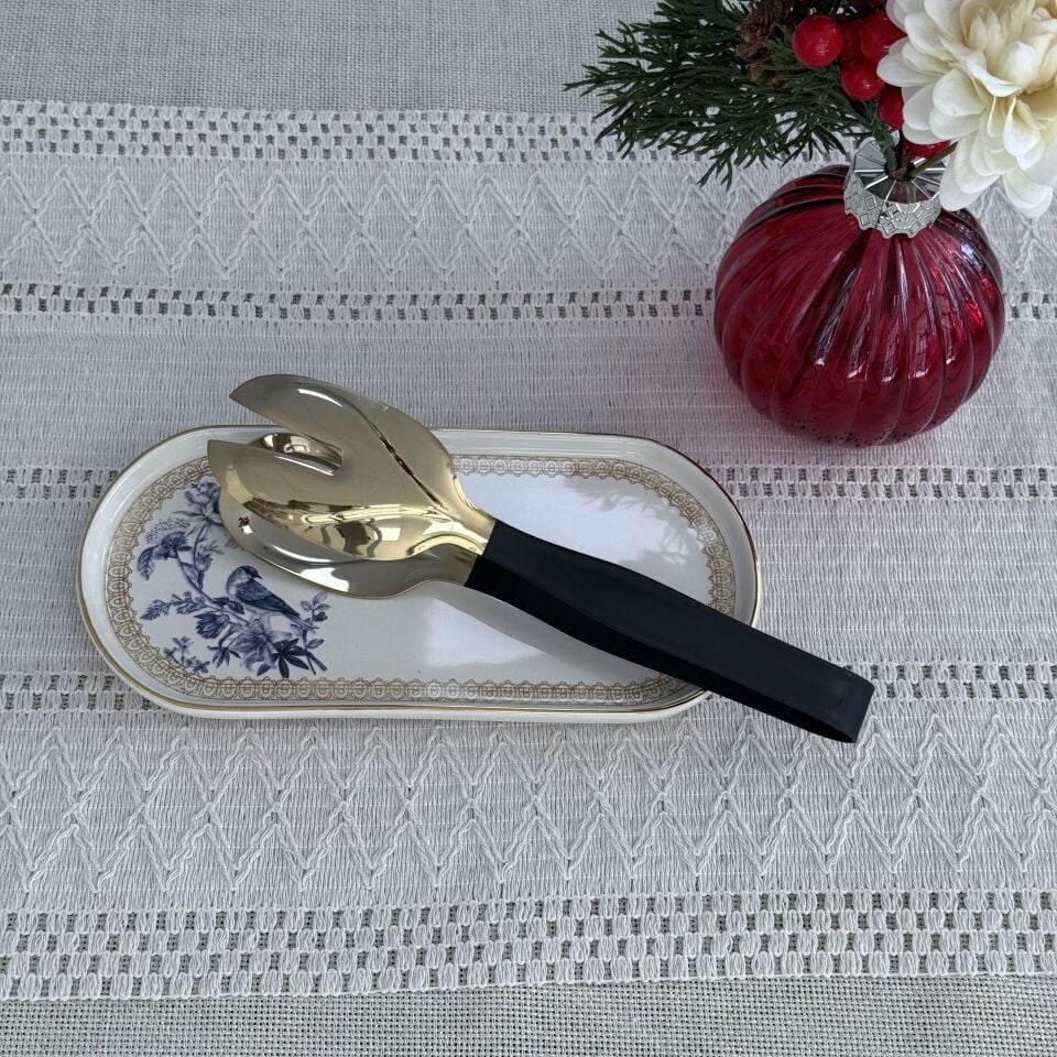 Glore 3'lü Maşa Seti Parlak Altın-Siyah