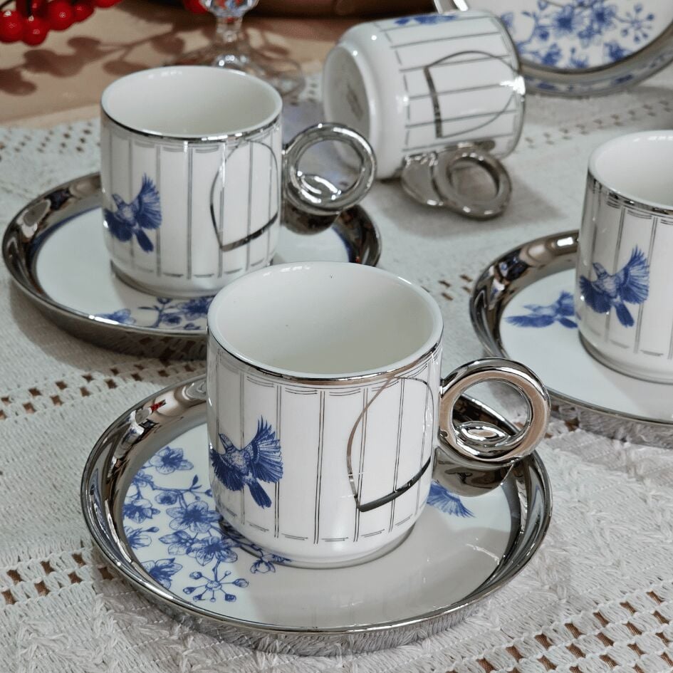 Savannah 6 Kişilik Kahve Fincanı Takımı - 90 ml HXF-0125172