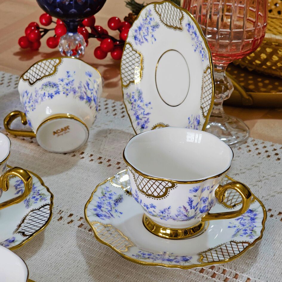 Timeo Teresa 6 Kişilik Kahve Fincan Takımı - 90 ml HXF-065566