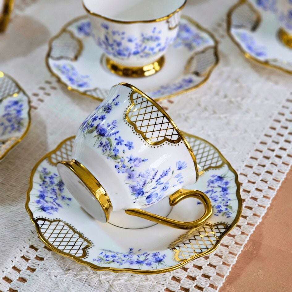 Timeo Teresa 6 Kişilik Kahve Fincan Takımı - 90 ml HXF-065566