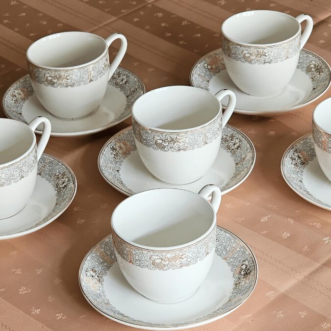 Paçi Desenli 6 Kişilik Nescafe&Çay Fincan Takımı