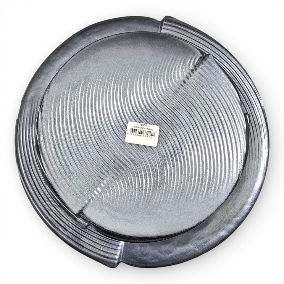 Sudedi Home Cam Pasta Tabağı Seti 6’lı 19 cm Sunum Tepsili Tatlı Pasta Servis Seti