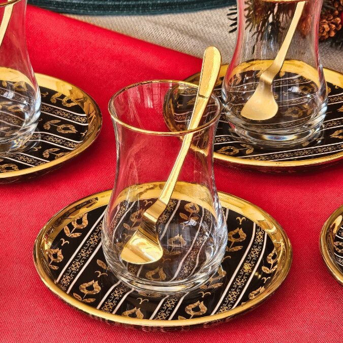 Glore Nihavent Çay Seti 6 Lı Tulıp Garden