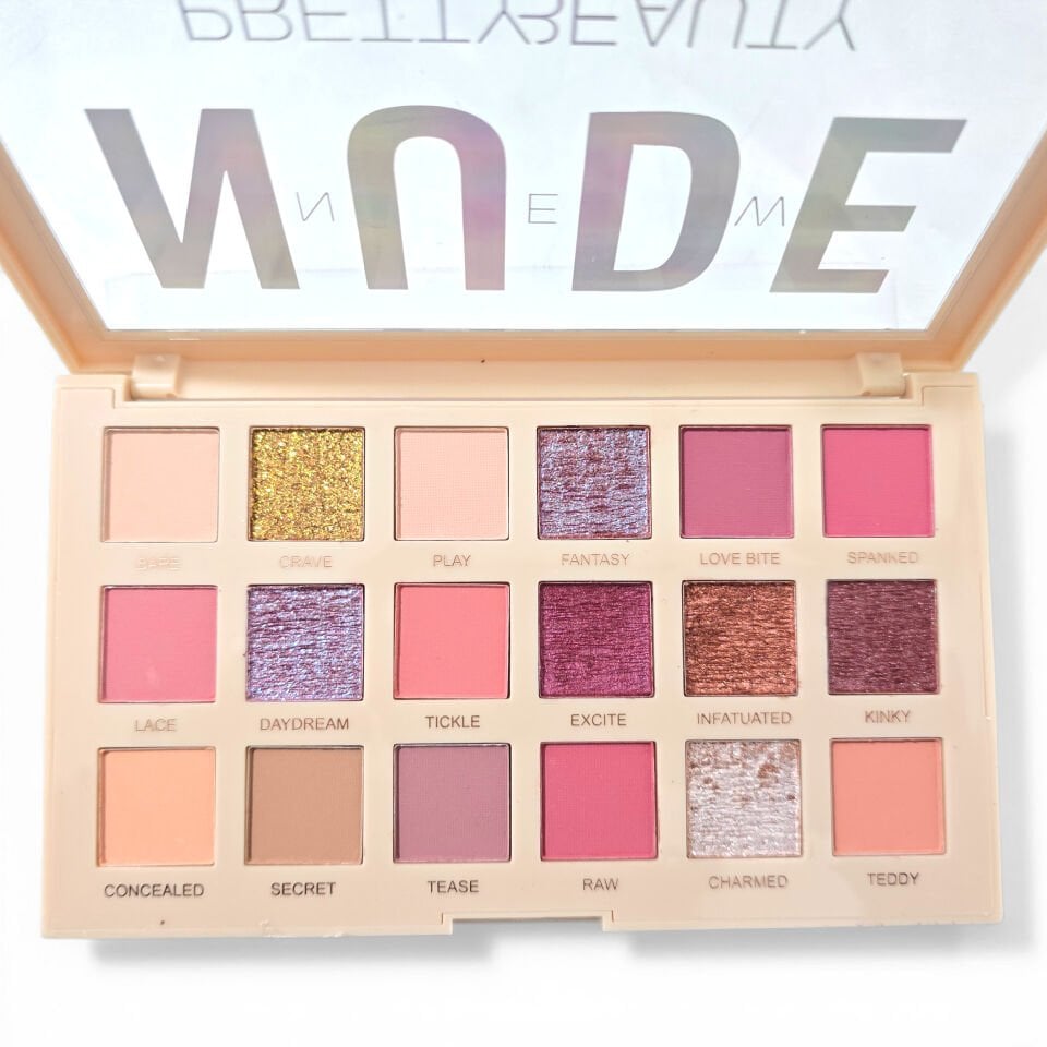 18 Renk Profesyonel Mat Işıltılı Glitter Nude Pembe Bordo Göz Farı Paleti Sudedi Home