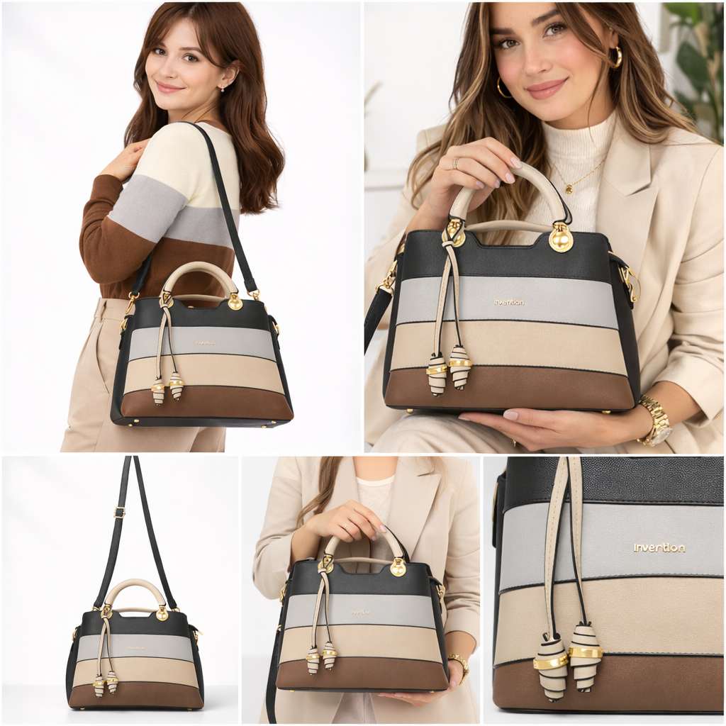 Kadın El ve Omuz Çantası Çok Renkli Modern Tasarım Günlük Kullanım Şık Kadın Çanta – Sudedi Home