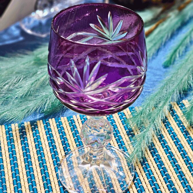 Bohemia Lorenzo 150ml Kristal 1 Adet Bardak Kadeh Takımı (Mor)