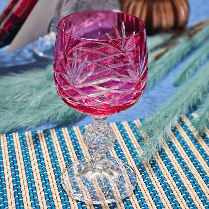 Bohemia Lorenzo 150ml Kristal 1 Adet Bardak Kadeh (Pembe)