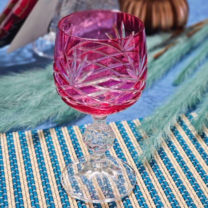 Bohemia Lorenzo 150ml Kristal 1 Adet Bardak Kadeh (Pembe)