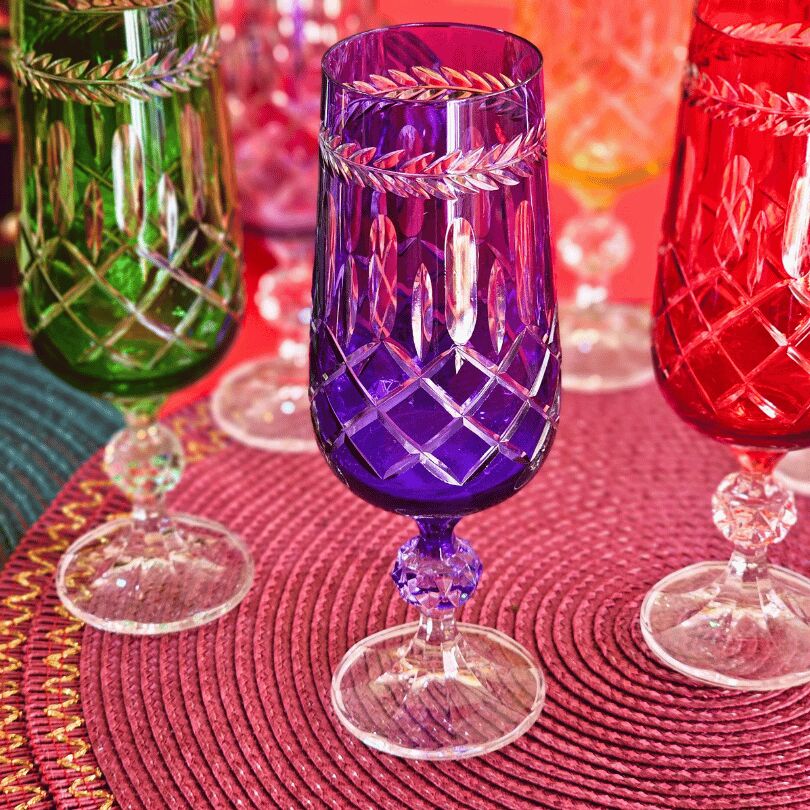 Bohemia Zaraif 180 Ml Kristal 1 Adet Kadeh Bardak (Mor)