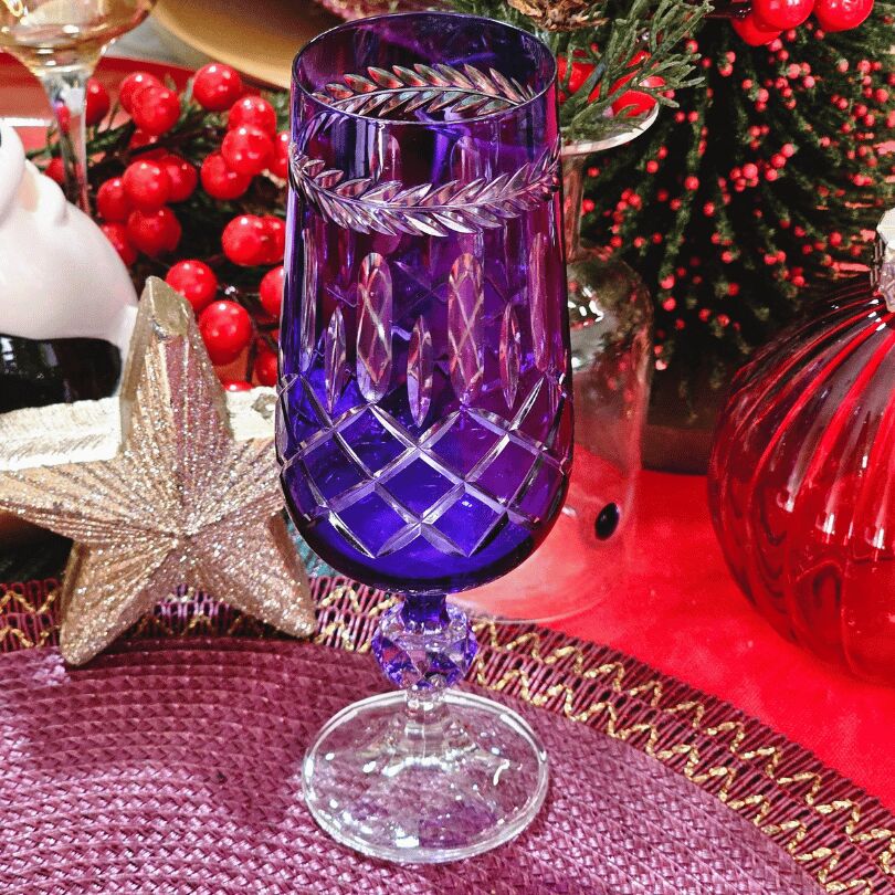 Bohemia Zaraif 180 Ml Kristal 1 Adet Kadeh Bardak (Mor)