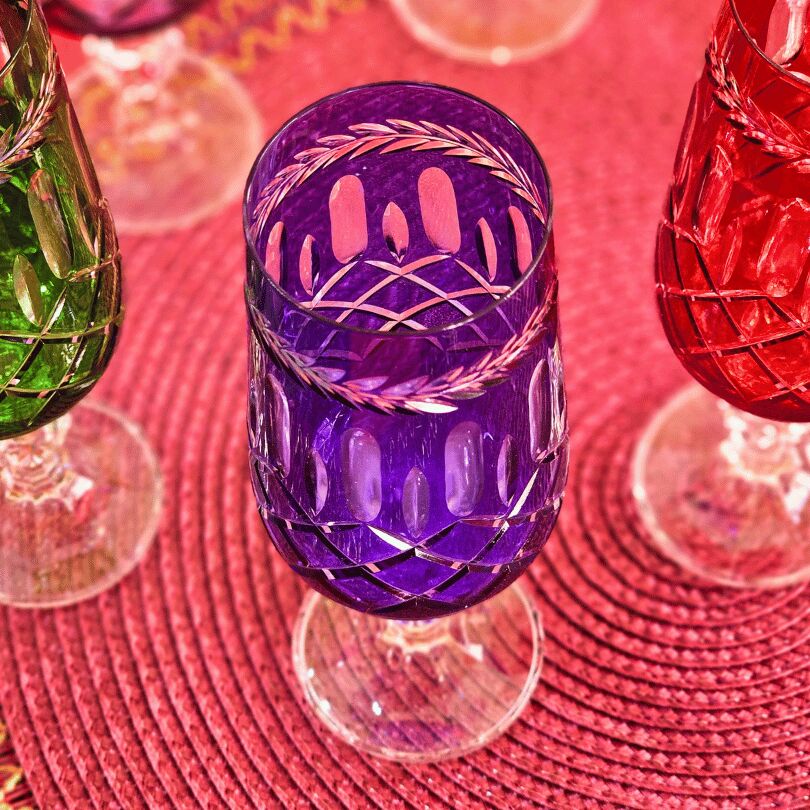 Bohemia Zaraif 180 Ml Kristal 1 Adet Kadeh Bardak (Mavi)