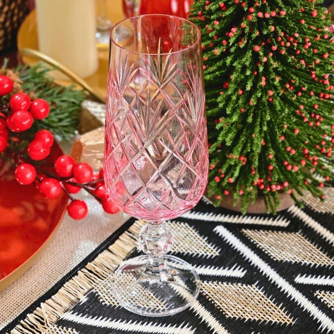 Bohemia Lorenzo 180ml Kristal 1 Adet Bardak Kadeh (Pembe)