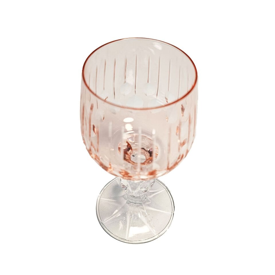 Bohemia Sarpy Kristal 1 Adet Pembe Renk Bardak Kadeh 