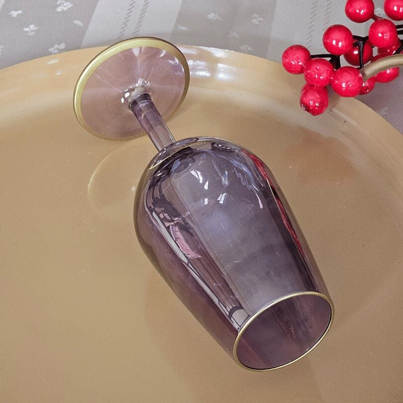 Paşabahçe Mor Renkli Kahve Yanı Kadeh 1 Adet