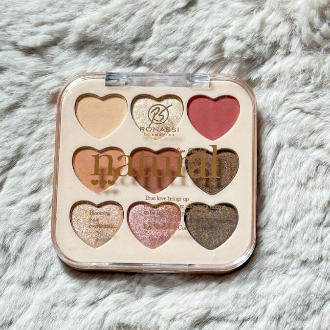 Sudedi Home Natural Love Kalp Şeklinde 9'lu Far Paleti