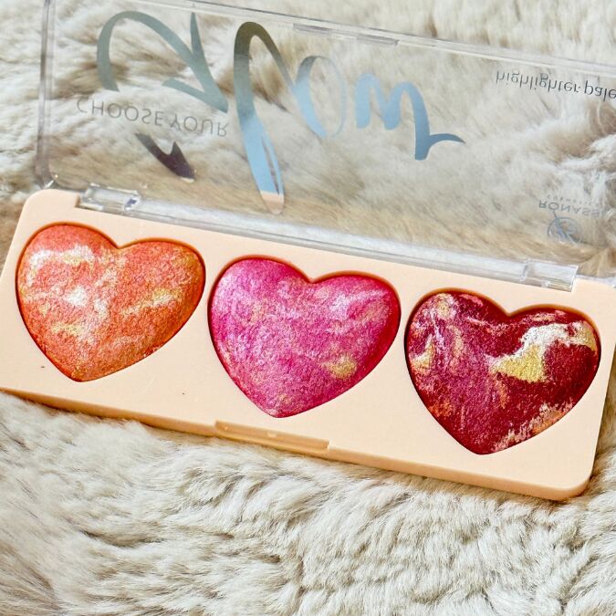 Sudedi Home Kalp Şeklinde Allık ve Highlighter Paleti