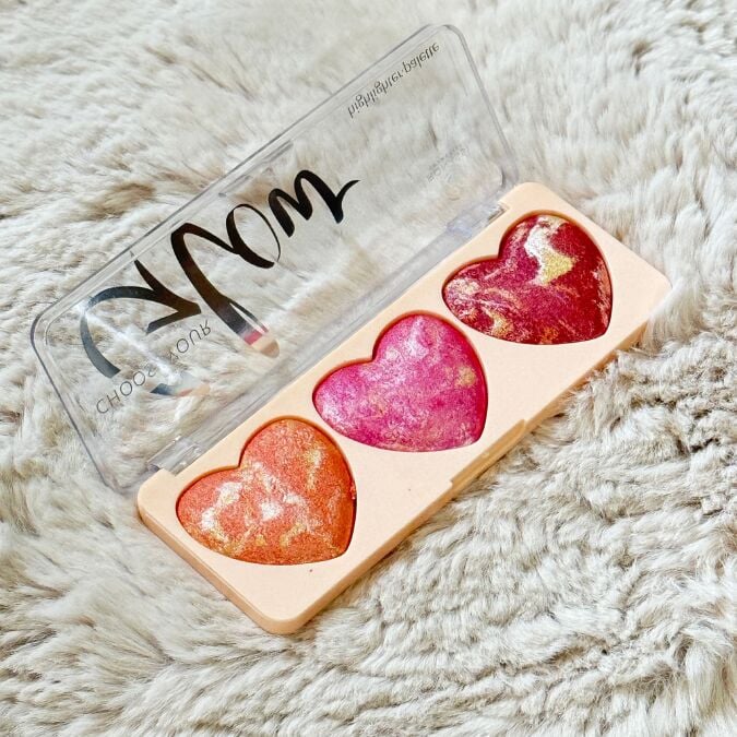 Sudedi Home Kalp Şeklinde Allık ve Highlighter Paleti