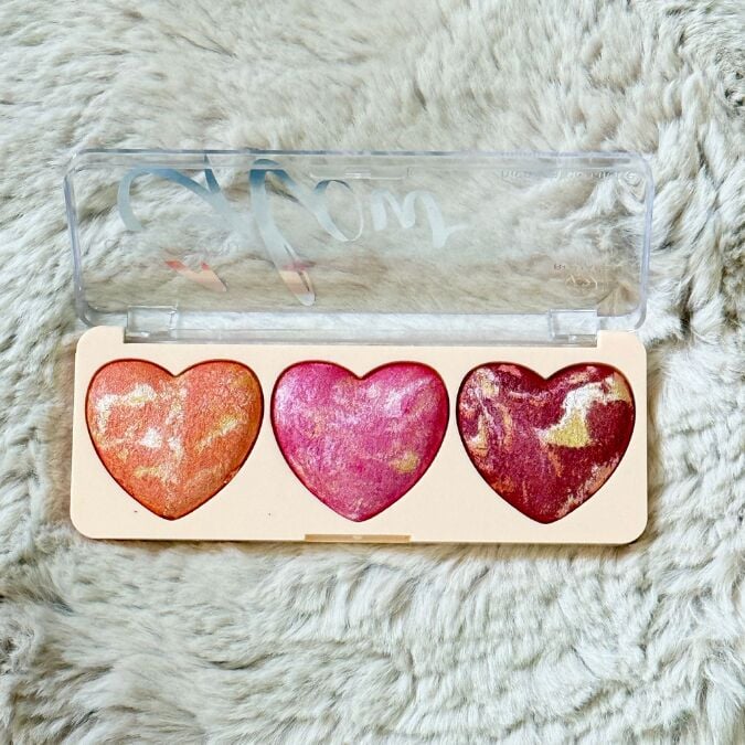 Sudedi Home Kalp Şeklinde Allık ve Highlighter Paleti